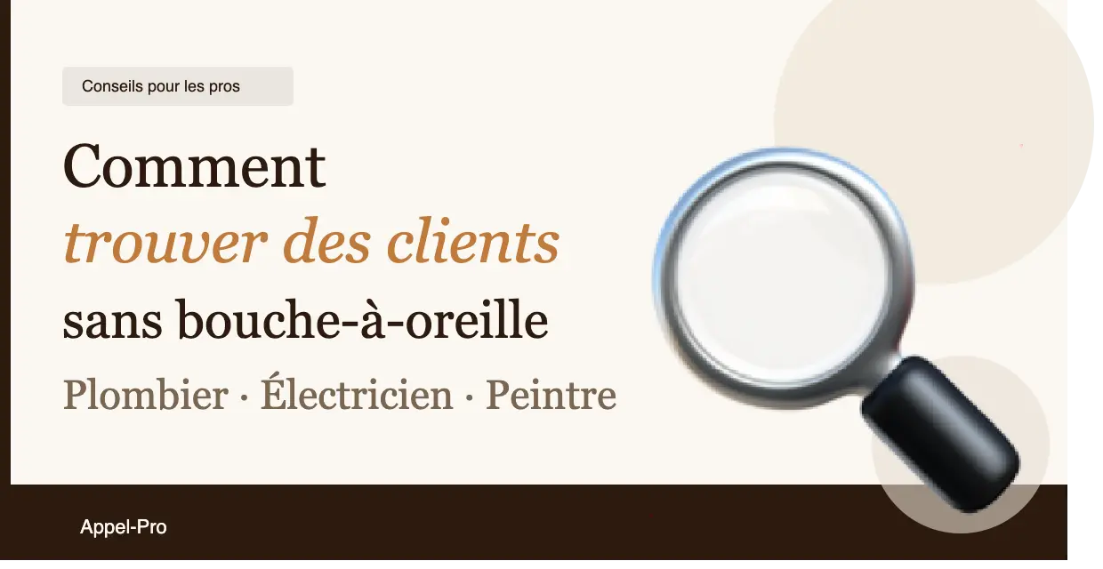 Plombier, électricien, peintre : comment trouver des clients sans bouche-à-oreille